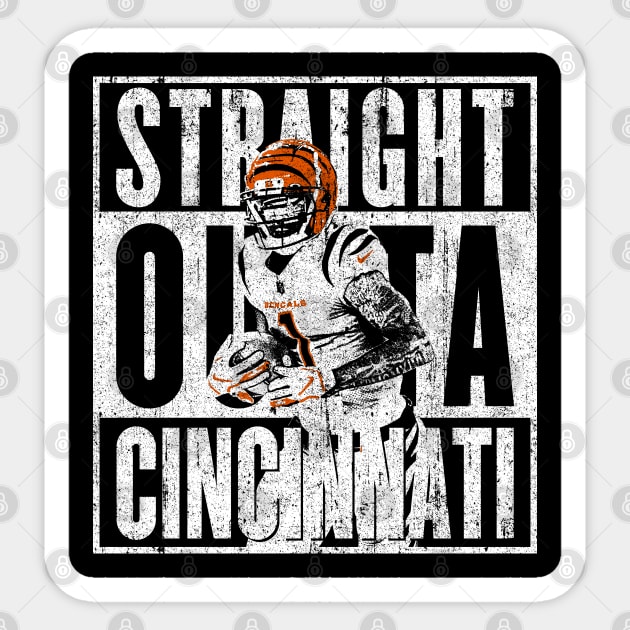 Straight Outta Cincinnati (Jamarr Chase) Sticker by huckblade